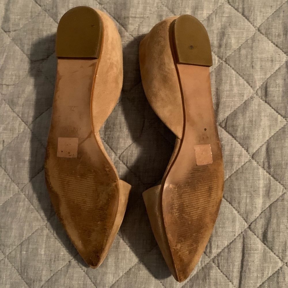 J.Crew Zoe Suede D’Orsay Flats in tan (size 7.5) - Picture 8 of 8
